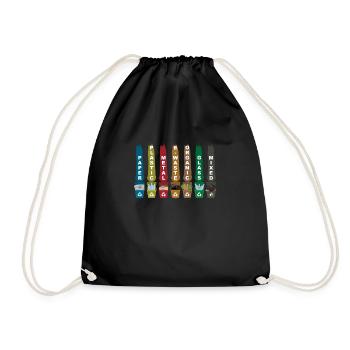 Recycler les ordures - Sac de sport léger - noir - Devant