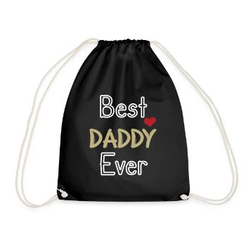 Father's Day Gift, Father's Day Gift - Drawstring Bag - black - Front