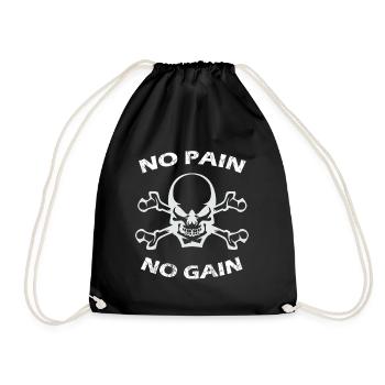 PAS DE PAIN PAS DE GAIN Bodybuilder - Sac de sport léger - noir - Devant