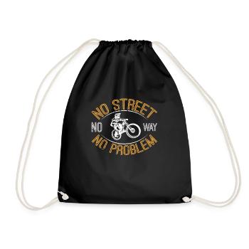 VTT, VTT, VTT rengaine - Sac de sport léger - noir - Devant