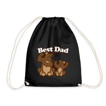 Père et fils - Sac de sport léger - noir - Devant