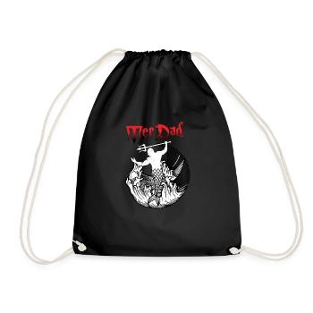 Merdad Sirène Merman Fantasy Mer mythique - Sac de sport léger - noir - Devant