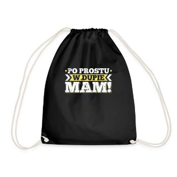 En langue polonaise, Polonais Polska polonais - Sac de sport léger - noir - Devant