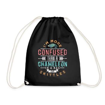 chameleon - Drawstring Bag - black - Front