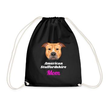 American Staffordshire - Drawstring Bag - black - Front