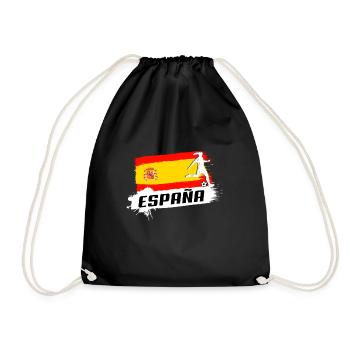 Spanien - Turnbeutel - Schwarz - Vorne