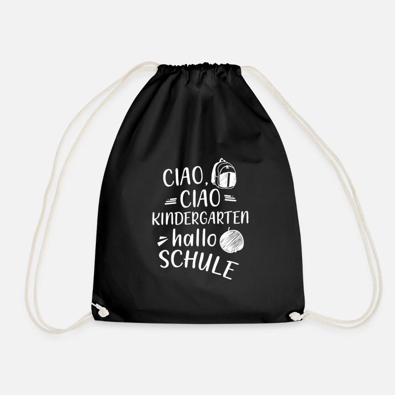 Ciao Kindergarten Einschulung Schule Kind Geschenk - Turnbeutel - Schwarz