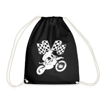 Cadeau de motocross - Sac de sport léger - noir - Devant