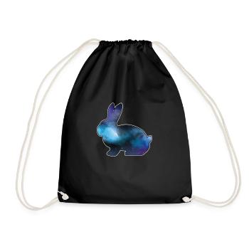 Lapin Animaux mignons Lapins Lièvre Faune Nature - Sac de sport léger - noir - Devant