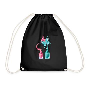 Manicurist Manicure Nail Art Cosmetics Beautician - Drawstring Bag - black - Front