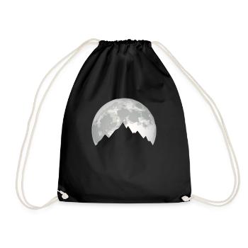 Nature Earth Mother Nature Travel Mountaineering - Drawstring Bag - black - Front
