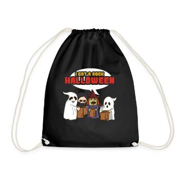 J'ai un rocher Halloween - Sac de sport léger - noir - Devant