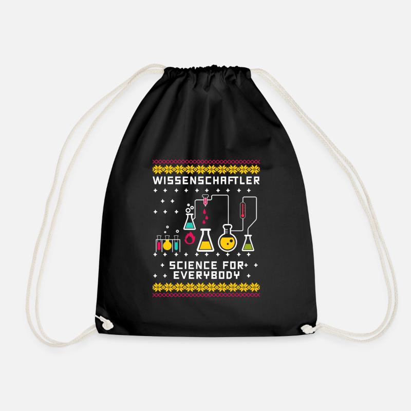 Cadeau de Noël scientifique science - Sac de sport léger - noir