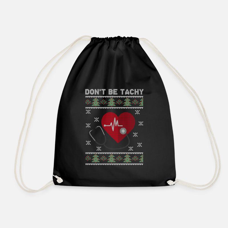 Ne soyez pas cadeau de pull de Noël laid docteur Tachy - Sac de sport léger - noir