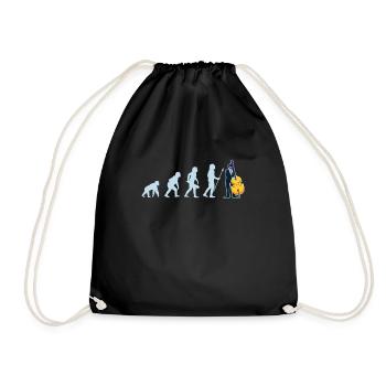 Double Bass Player Contrabassist Contrabass - Drawstring Bag - black - Front
