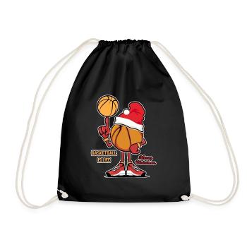 Le basket-ball est la vie cadeau de joueur sportif de Noël - Sac de sport léger - noir - Devant