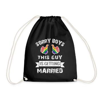 Adieu LGBT enterrement de vie de garçon - Sac de sport léger - noir - Devant