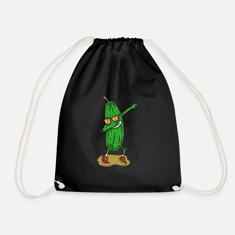 Concombre dansant drôle - Sac de sport léger - noir
