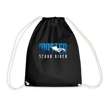 Master Scuba Diver Scuba Diving Sportgeschenk - Turnbeutel - Schwarz - Vorne