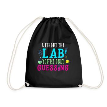 Sans laboratoire, seulement deviner le laboratoire médical - Sac de sport léger - noir - Devant