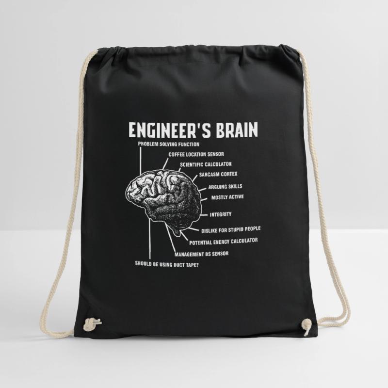 Engineers Brain Engineering Engineer Gift Drawstring Bag