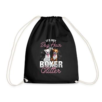 Boxer Dog Dog Owner Dog Lover Puppy Gift - Drawstring Bag - black - Front