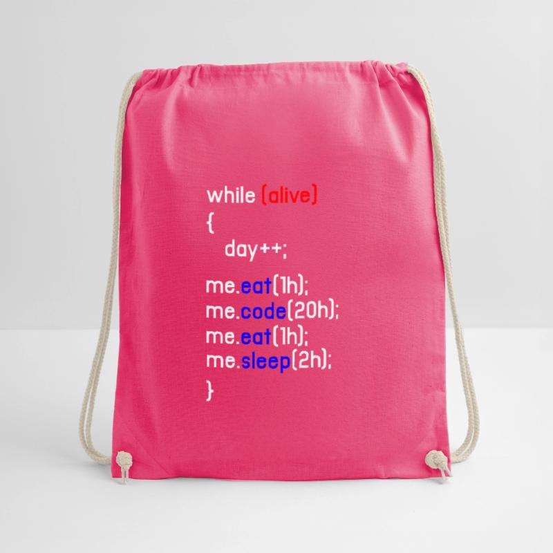 HTML Coding Coder Programmer Programming PC Gift Drawstring Bag