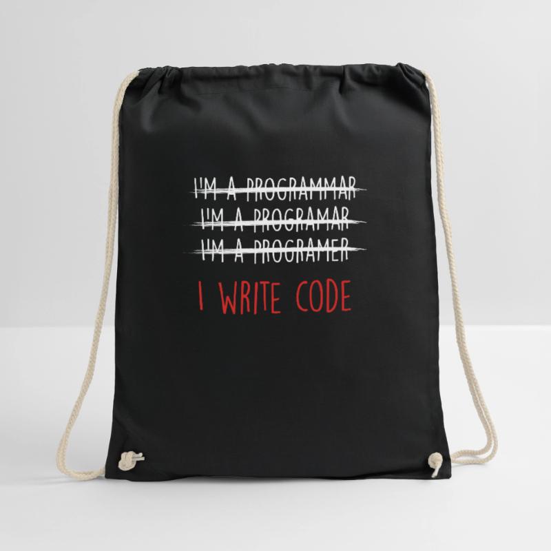 Ich schreibe Code Coder Programmer Programmiergeschenk Turnbeutel