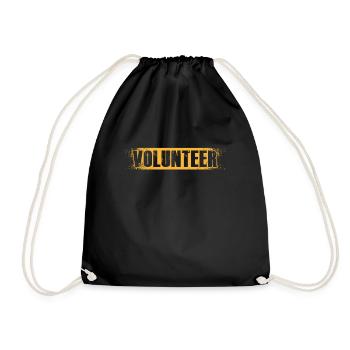 Volunteer Rescue Charity Volunteering Volunteers - Drawstring Bag - black - Front