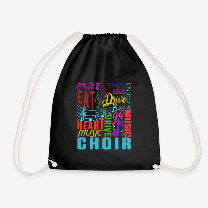 Chormusik Chor Chor Musik Dirigent Geschenk - Turnbeutel - Schwarz