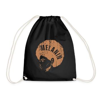 Melanin Woman Girl Queen Black History Month Cadeau - Sac de sport léger - noir - Devant
