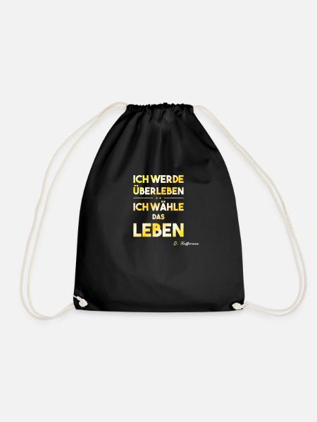 Ich Wähle Das Leben - KoQ lustiges Insidergeschenk - Turnbeutel - Schwarz