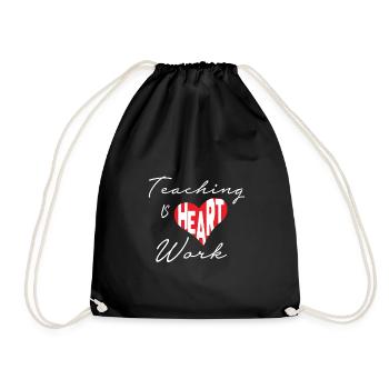 Teacher Teacher Teacher School Lecturer - Drawstring Bag - black - Front