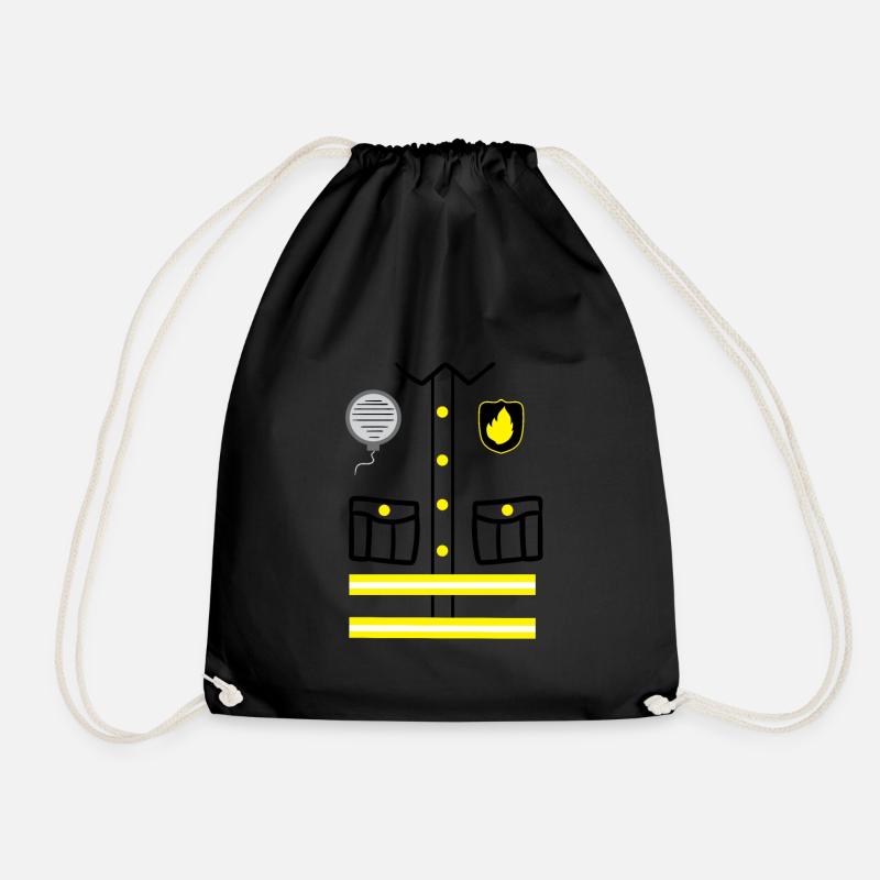 Pompier costume carnaval carnaval déguisement - Sac de sport léger - noir