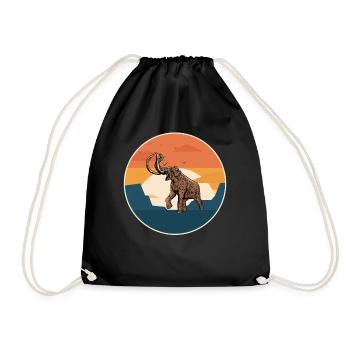 Mammut I Glacé i Cadeau d’éléphant i - Sac de sport léger - noir - Devant