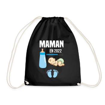 Cadeau De Grossesse Maman En 2022 - Sac de sport léger - noir - Devant