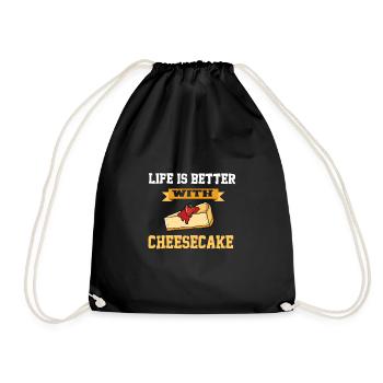 Cheesecake Cheesecake cheesecake cheeseke - Sac de sport léger - noir - Devant