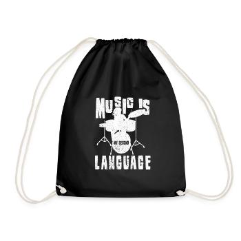Musicien Musicien InstrumentIste Chanteur Groupe Vocal - Sac de sport léger - noir - Devant
