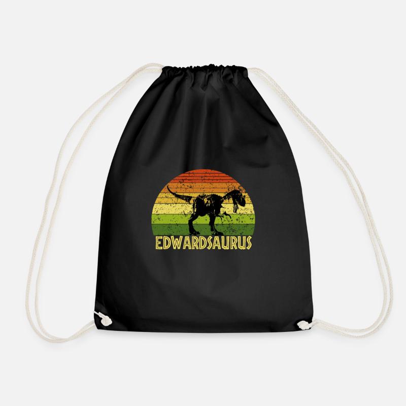 Edwardsaurus Edward saurus dinosaur - Turnbeutel - Schwarz
