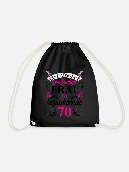 70. Geburtstag 70 Jubiläum 70 Ehrentag 70 Jahre - Turnbeutel - Schwarz