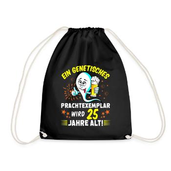 Vor 25 Jahren war ich mal der Schnellste 25 Jahre - Turnbeutel - Schwarz - Vorne