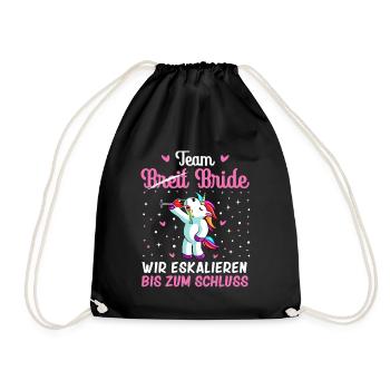 Junggesellenabschied Frauen Geschenke Braut - Turnbeutel - Schwarz - Vorne