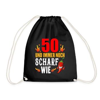 50.Ehrentag 50. Jubiläum Club der alten Säcke 50 - Turnbeutel - Schwarz - Vorne