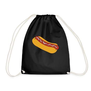 Hot Dog Fast Food Sausage Rolls - Sac de sport léger - noir - Devant
