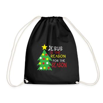 Jésus Noël Christ Église Croyant Foi - Sac de sport léger - noir - Devant