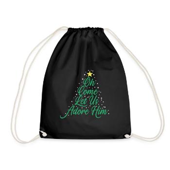 Jésus Noël Christ Église Croyant Foi - Sac de sport léger - noir - Devant