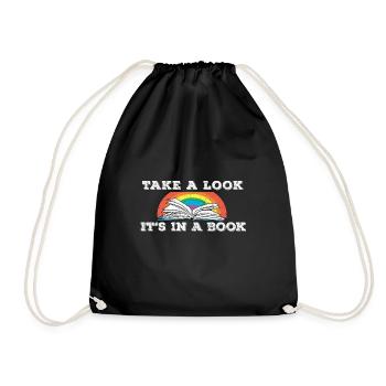 Livres Lire Livre Roman Crime Bibliothèque Auteur - Sac de sport léger - noir - Devant