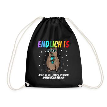 15 Geburtstag Fun Geschenk lustig 15. Ehrentag - Turnbeutel - Schwarz - Vorne