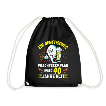 Vor 40 Jahren war ich mal der Schnellste Statement - Turnbeutel - Schwarz - Vorne