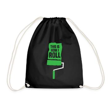 Peintre Compagnon Artisanat Maître Peintre Murs steichen - Sac de sport léger - noir - Devant